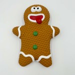 Gingerbread Man Pet Dog Squeaky Chew Toys